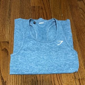 gymshark vital seamless vest- teal marl